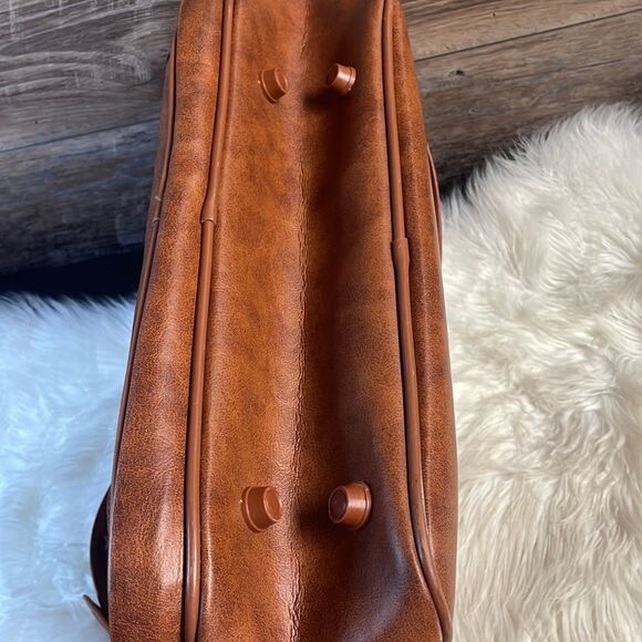 Jetstream Carry On Laptop Case, Brown, 13” Tall x 16” Wide, Vintage - Picture 9 of 9